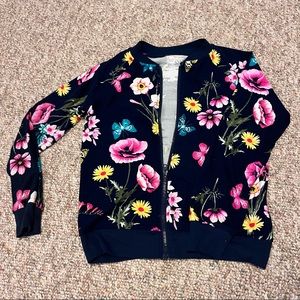 Floral girls jacket